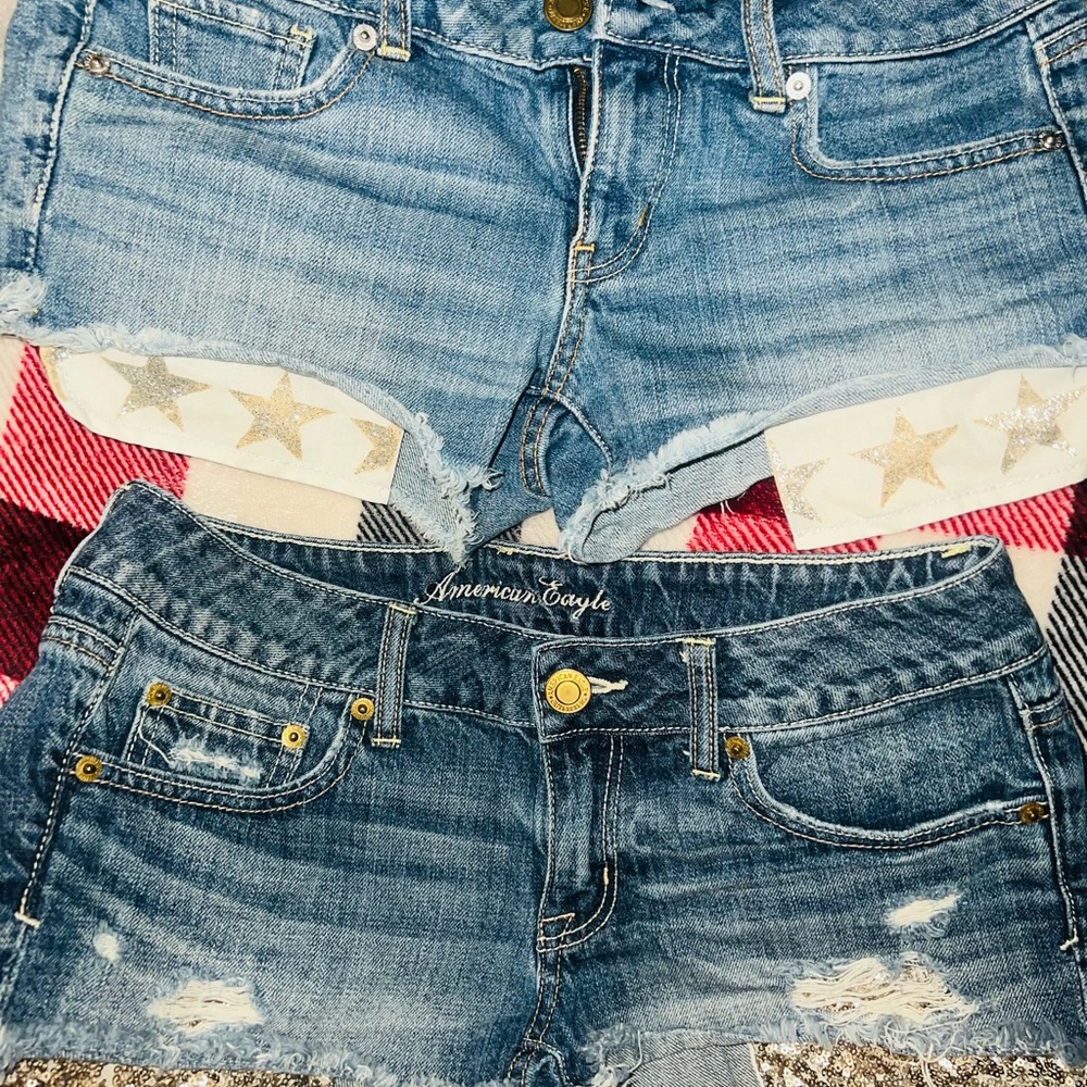 American Eagle Outfitters & Hollister Blue Jean Shorts